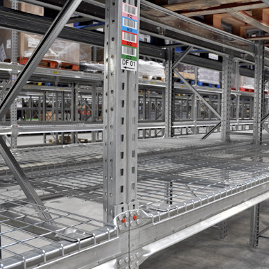 mesh decking for pallet racking systems